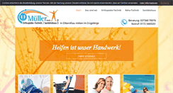 Desktop Screenshot of orthopaedie-technik-mueller.de